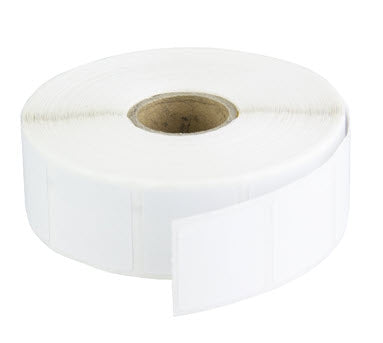 ULTRA REMOVABLE Adhesive -               Plain White Labels (Box of 5 rolls)